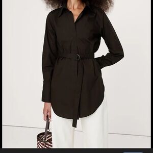 Banana Republic Dark Brown Shirt Dress